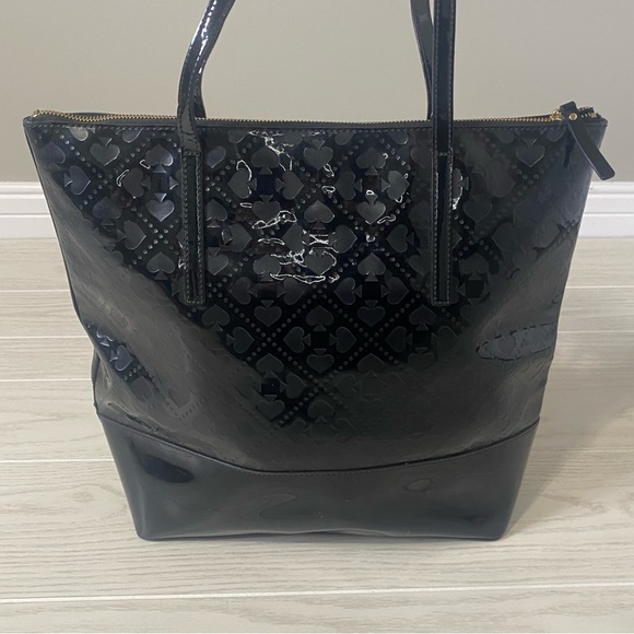 kate spade Bags Kate Spade Black Patent Leather Shoulder Tote Bag